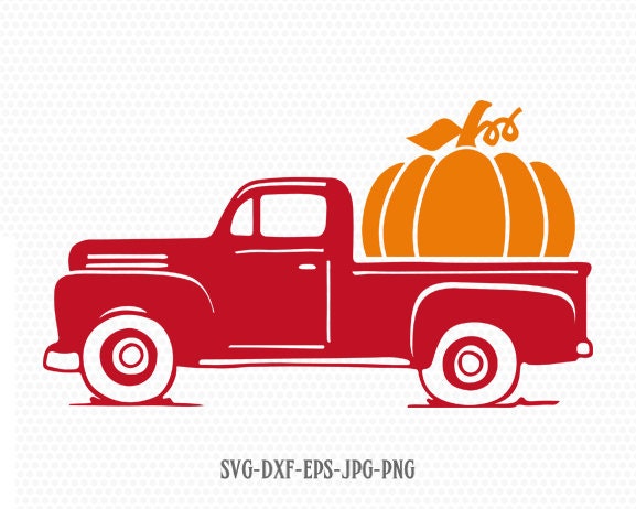 Download Pumpkin Truck Svg Fall Truck Svg Vintage Truck Svg Harvest Etsy