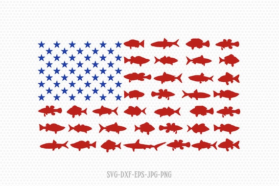 Download Usa Fishing Flag Svg Fishing Svg Bass Svg Fishing Clipart Etsy