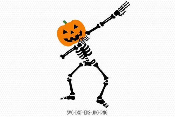 Dabbing Skeleton SVG