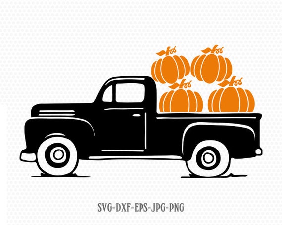 Download Pumpkin Truck Svg Fall Truck Svg Vintage Truck Svg Harvest Etsy