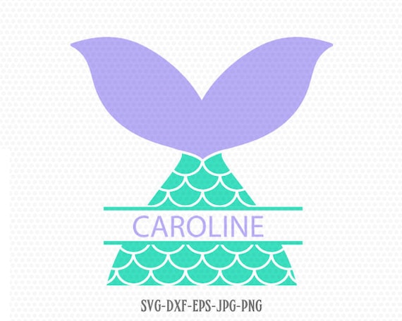Download Mermaid Tail Svg Mermaid Scales Svg Mermaid Split Monogram Etsy