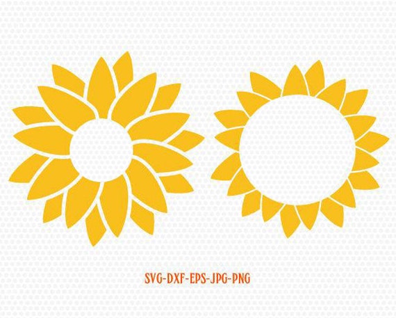 Download Sunflower Svg Sunflower Monogram Svg Summer Monogram Frames Etsy