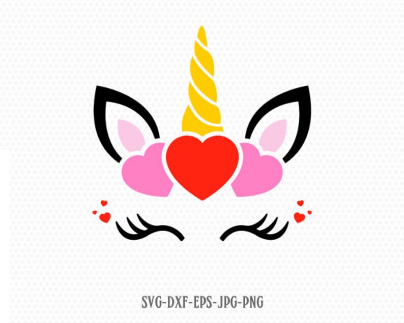 Download Valentines day unicorn svg unicorn eyelashes svg Love | Etsy