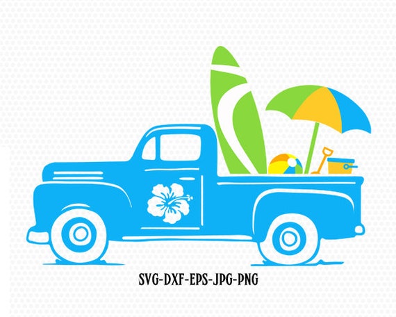 Download Summer Vintage Old Truck Svg Summer Svg Beach Items Svg Etsy