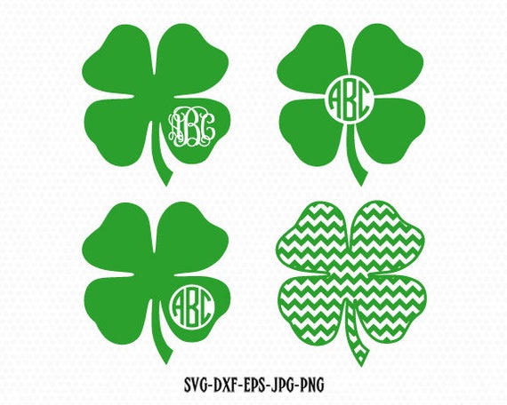 Download Shamrock monogram frames SVG Shamrock SVG Saint | Etsy