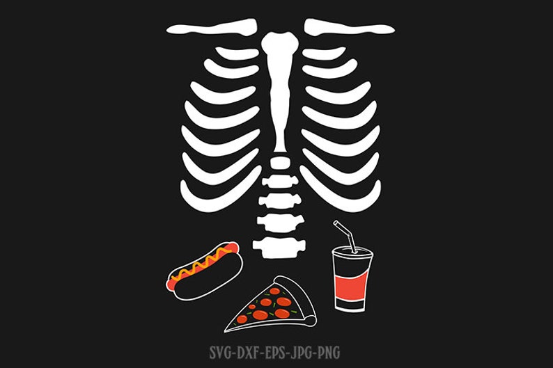 Skeleton Junk Food SVG Skeleton SVG Halloween Skeleton Svg Etsy