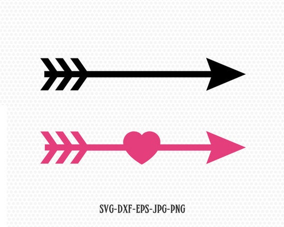 Arrows Svg Arrow Cut File Arrow Heart Svg Valentines Day Etsy