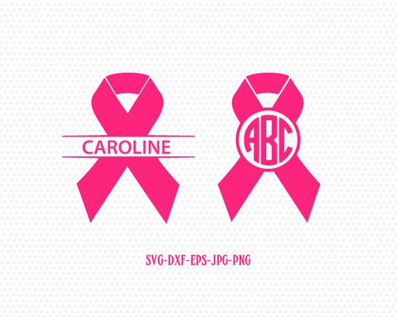 Download Cancer Ribbon Monogram SVGCancer SurvivorAwareness Ribbon | Etsy