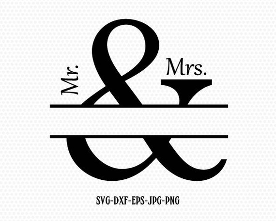 Ampersand Split Monogram Frame Svgcricut Files Frame Cricut Etsy