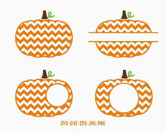 Download Pumpkin Chevron Monogram Frames Svg Fall Svg Fall Pumpkin Etsy
