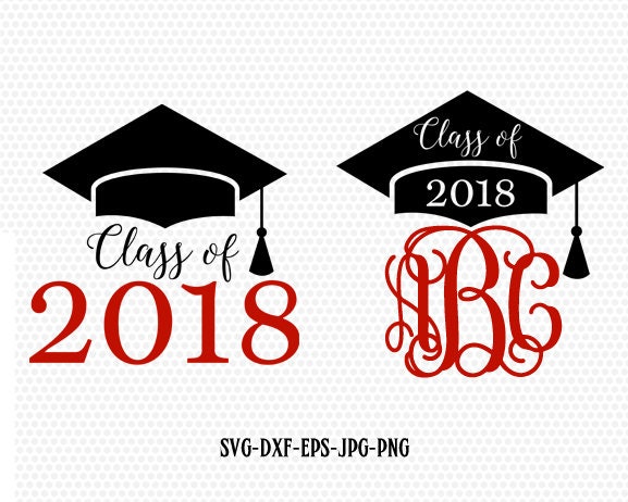 Download Class of 2018 svg Graduation svg Graduation Cap monogram ...