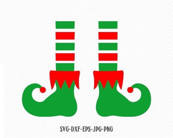 Elf Leg Monogram Frame Svg Elf Svg Christmas Svg Christmas Etsy