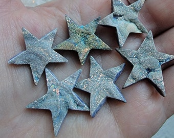 aura stars, aura chalcedony, aura, druzy aura, star, tiny stars, aura stars, cabochon