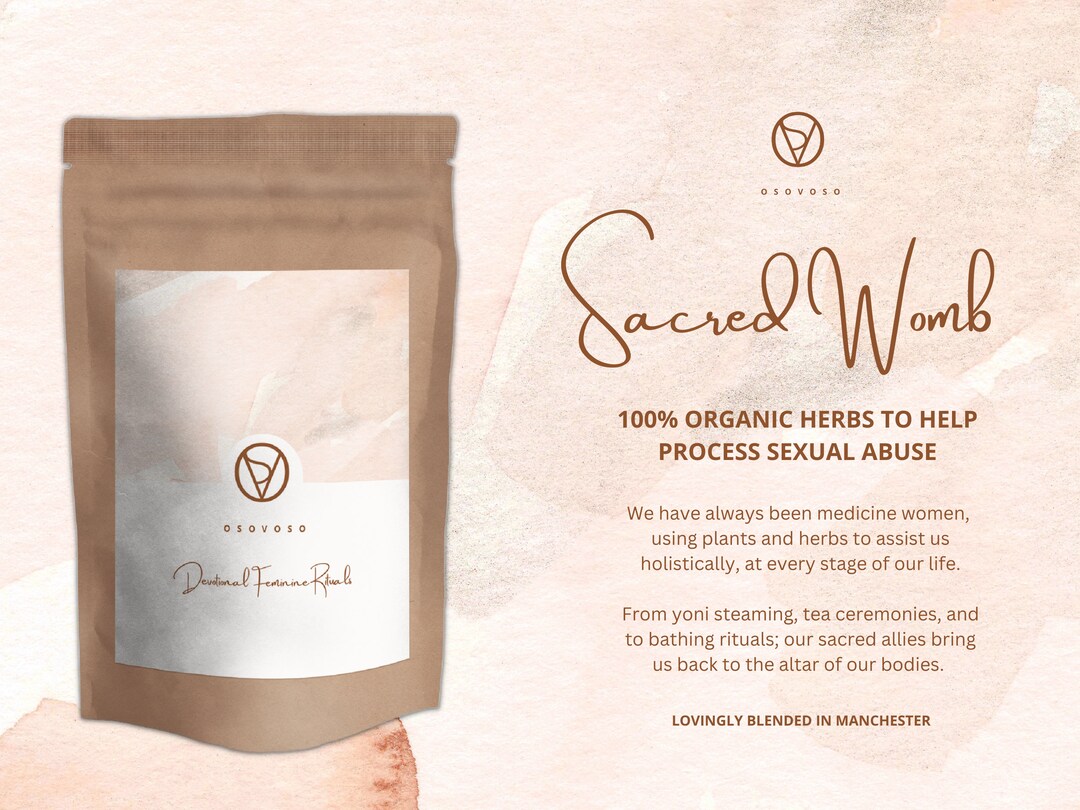 Sacred Womb Healing Organic Blend Yoni Steam Herbs Women's Tea Sexual ...
