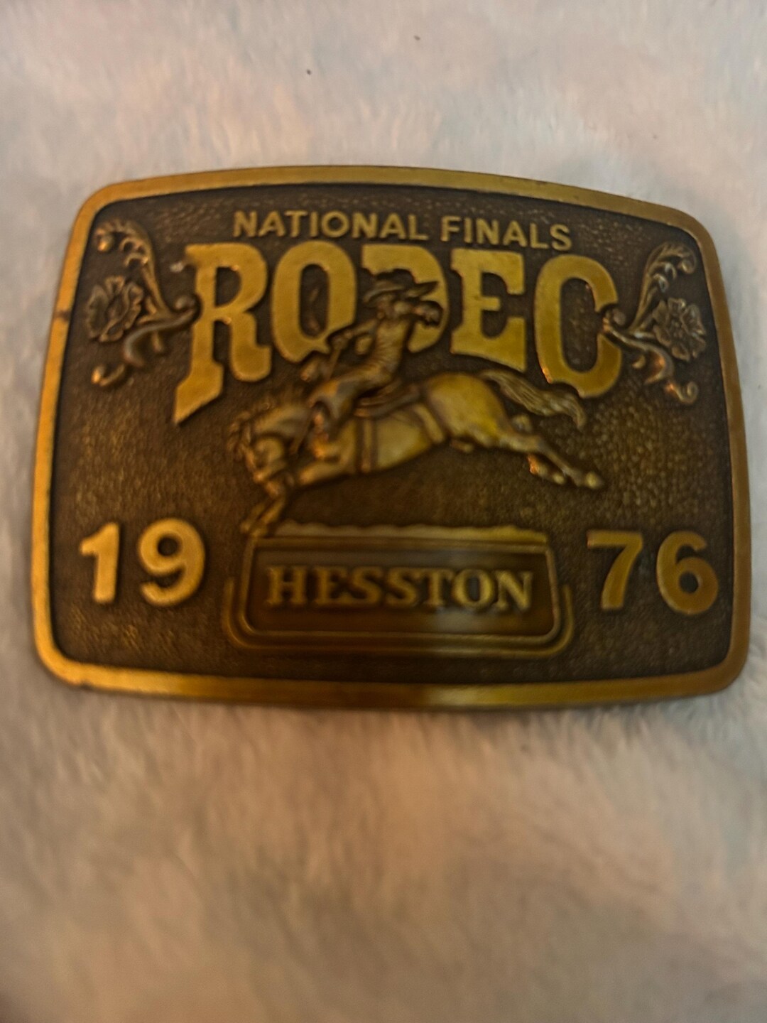 1976 Hesston Belt Buckle Rodeo Cowboy National Finals Saddle 