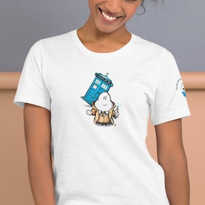 The Cupcake and The Police Box, maglietta unisex, fan art