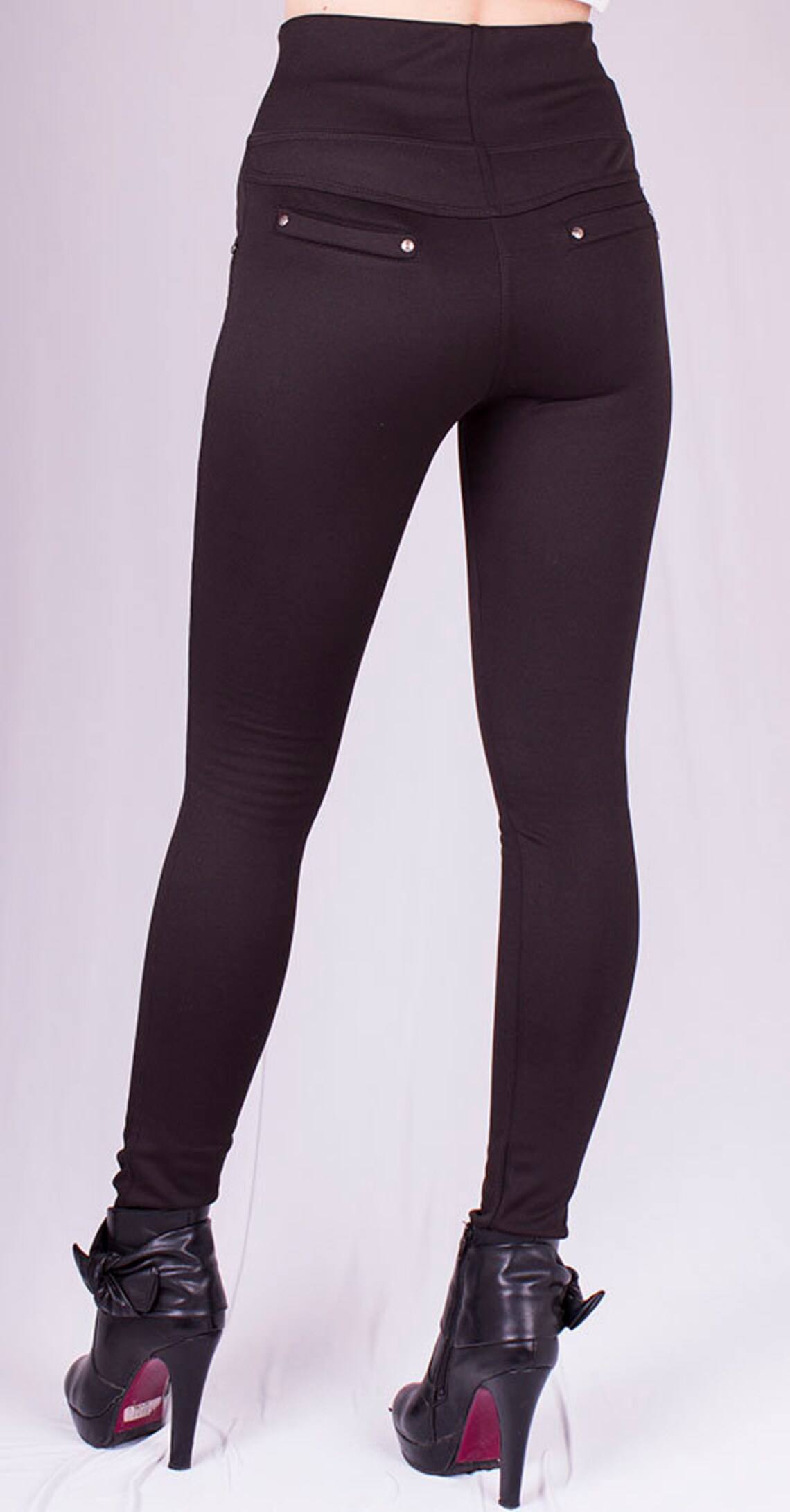 Extra Tall HighWaisted Leggings Stretch Slimmimg Leggings Etsy