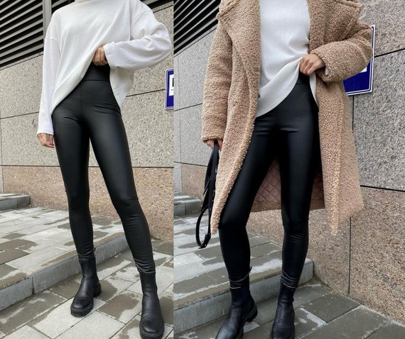 Faux leather leggings tall 2025