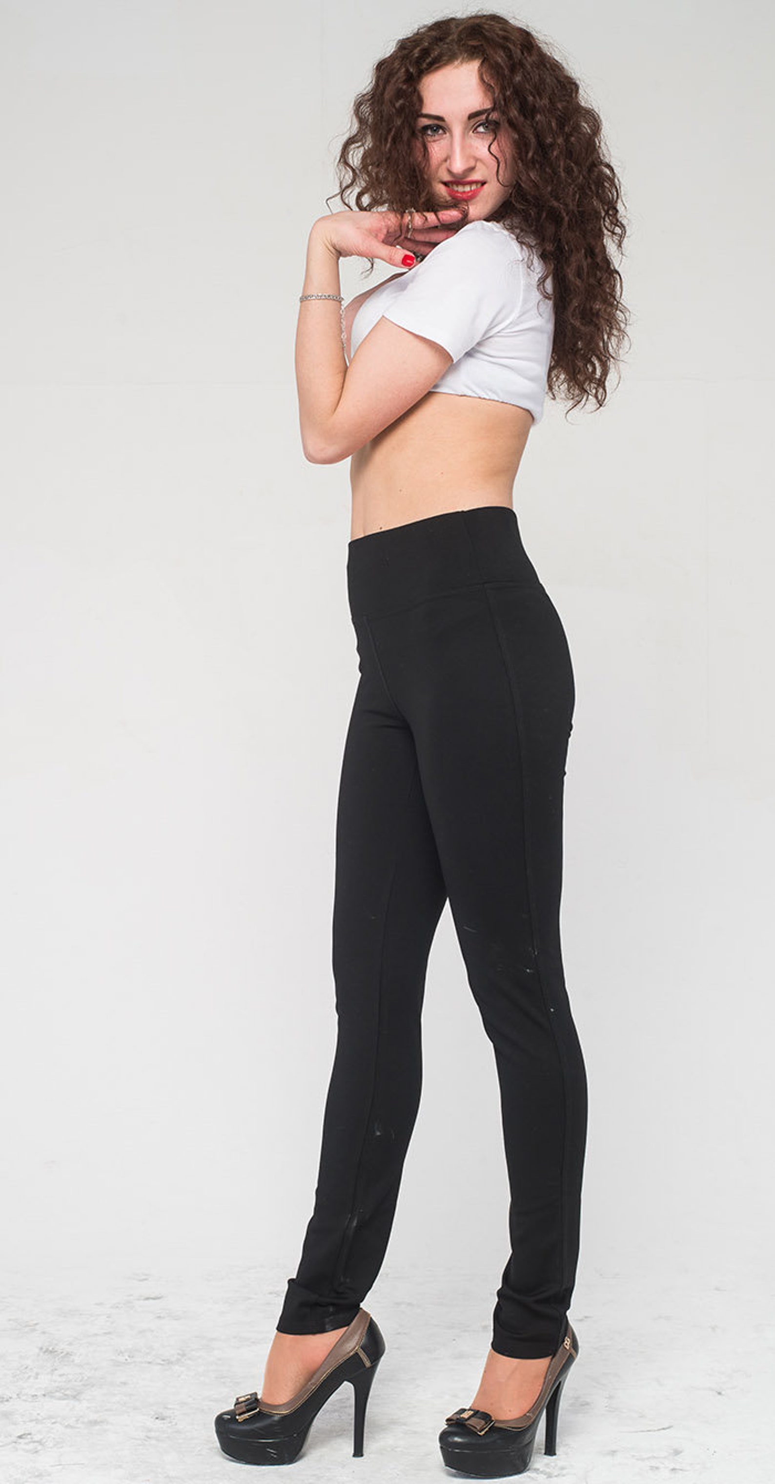Extra Long Leggings Yoga Stretch Leggings Plus Size Jeggings Etsy