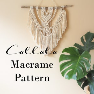 Callala Macrame Wall Hanging Pattern: Boho DIY Tutorial (PDF Pattern)