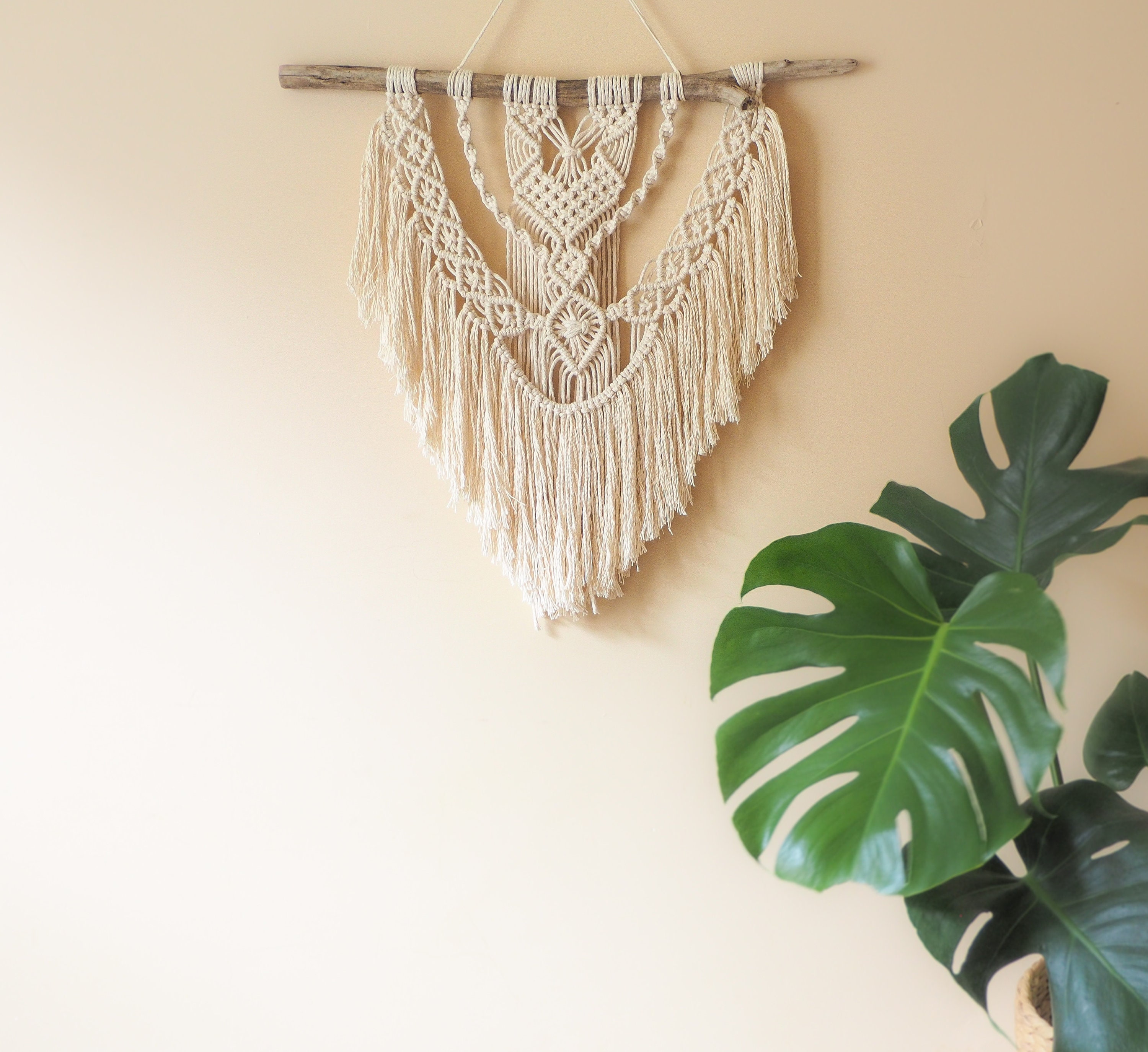 Macrame Pattern Intermediate Wall Hanging Tutorial Woven Etsy Australia