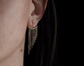 Fringed ear cuff