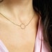 Pauline reviewed Delicate minimalist necklace ring // Gold plated 24k