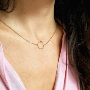 Thin ring necklace image 4