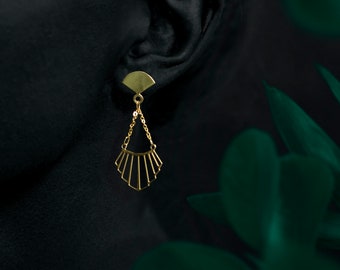 LIAO earrings - 24k gold coated