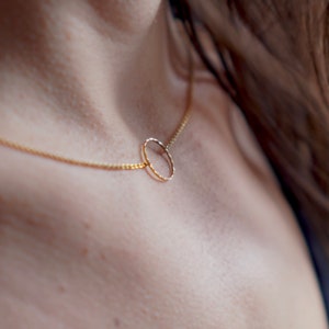 Thin ring necklace image 1