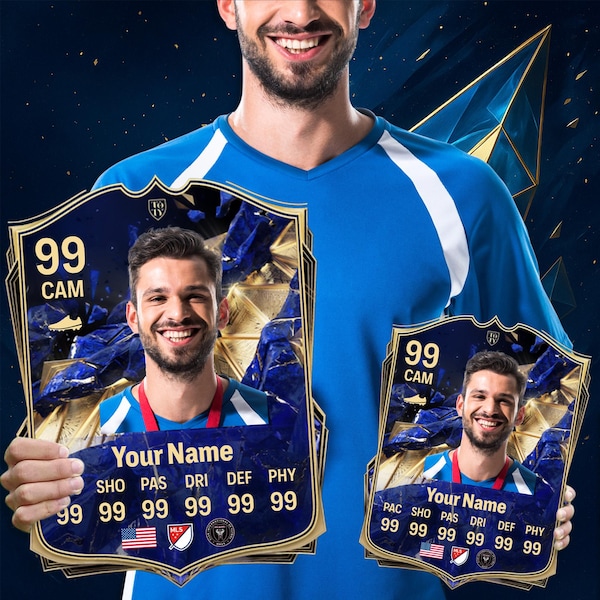 Soccer Fc Custom Card - Etsy
