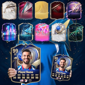 FC25 TOTY Card Digital PNG Image, Personalized Football Card png Image, Customized PNG Image for FC25 Card Icon Legend Gold Card Image