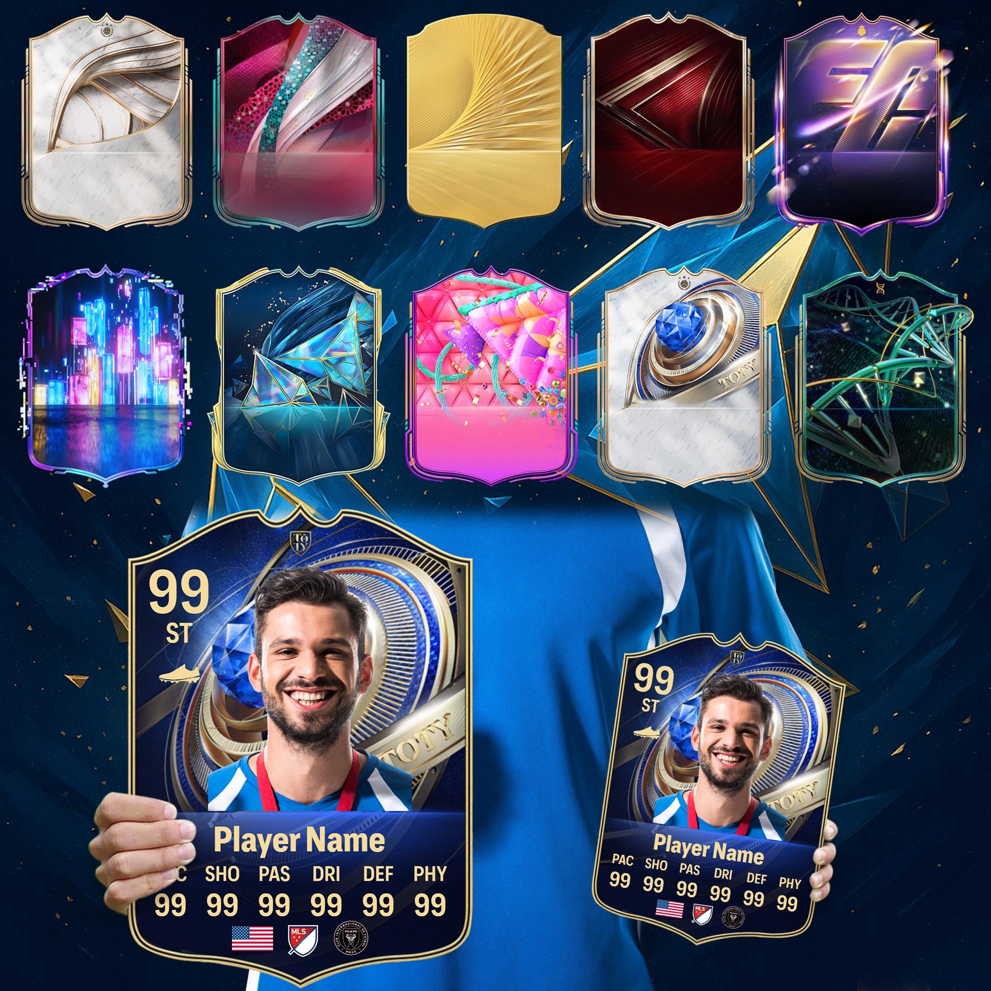 Rare Gold Fifa Card - Etsy