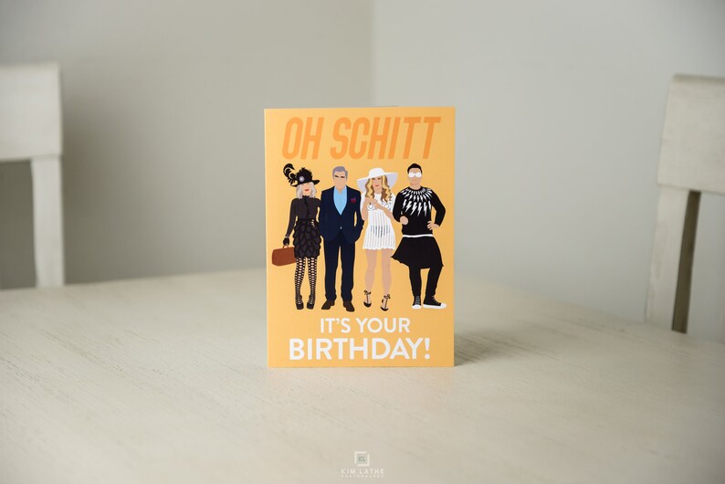 Oh Schitt It's Your Birthday 5x7 Card Etsy
