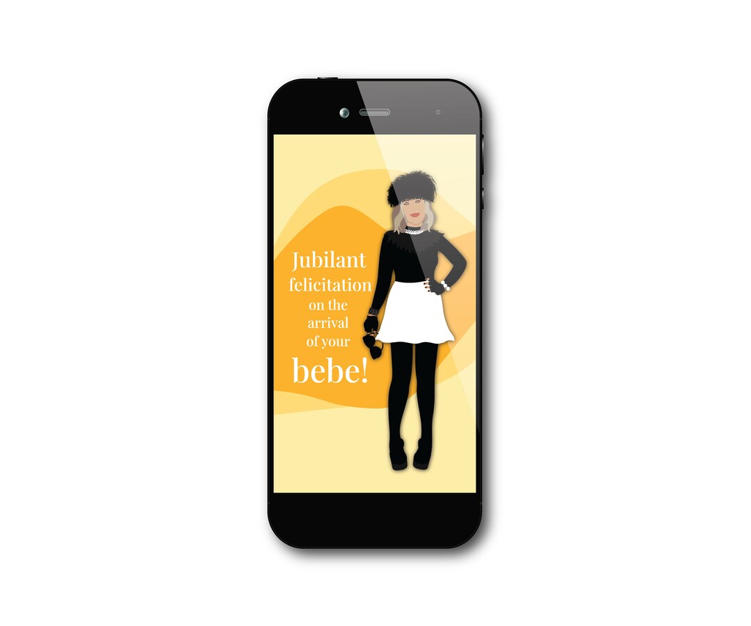 Schitt's Creek Animated Cards: Bebe Arrival Congrats / Gender Neutral ...
