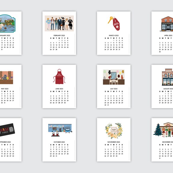 Schitts Creek Calendar Etsy