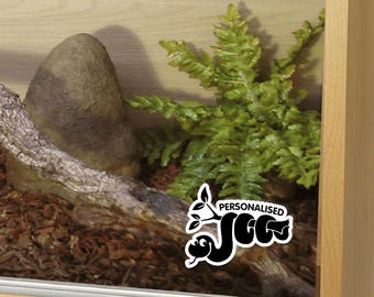 Personalized Snake Decal Sticker - Reptile Tank, Car Window