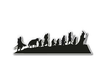 Epic modz lord of the rings inspired middle earth journey vinyl decal sticker - car, window, wall, laptop, glass, lotr, hobbit
