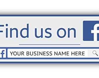 Personalized Facebook Business Page Vinyl Sticker