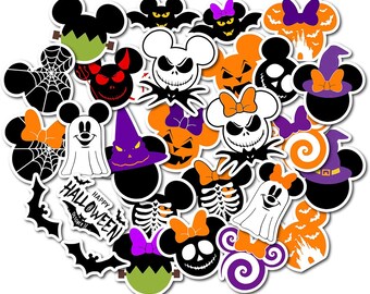 Halloween Vinyl Sticker Pack – 27x Peel & Stick Decals