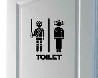 Epic modz sw inspired toilet washroom sticker wall door decoration bathroom restroom