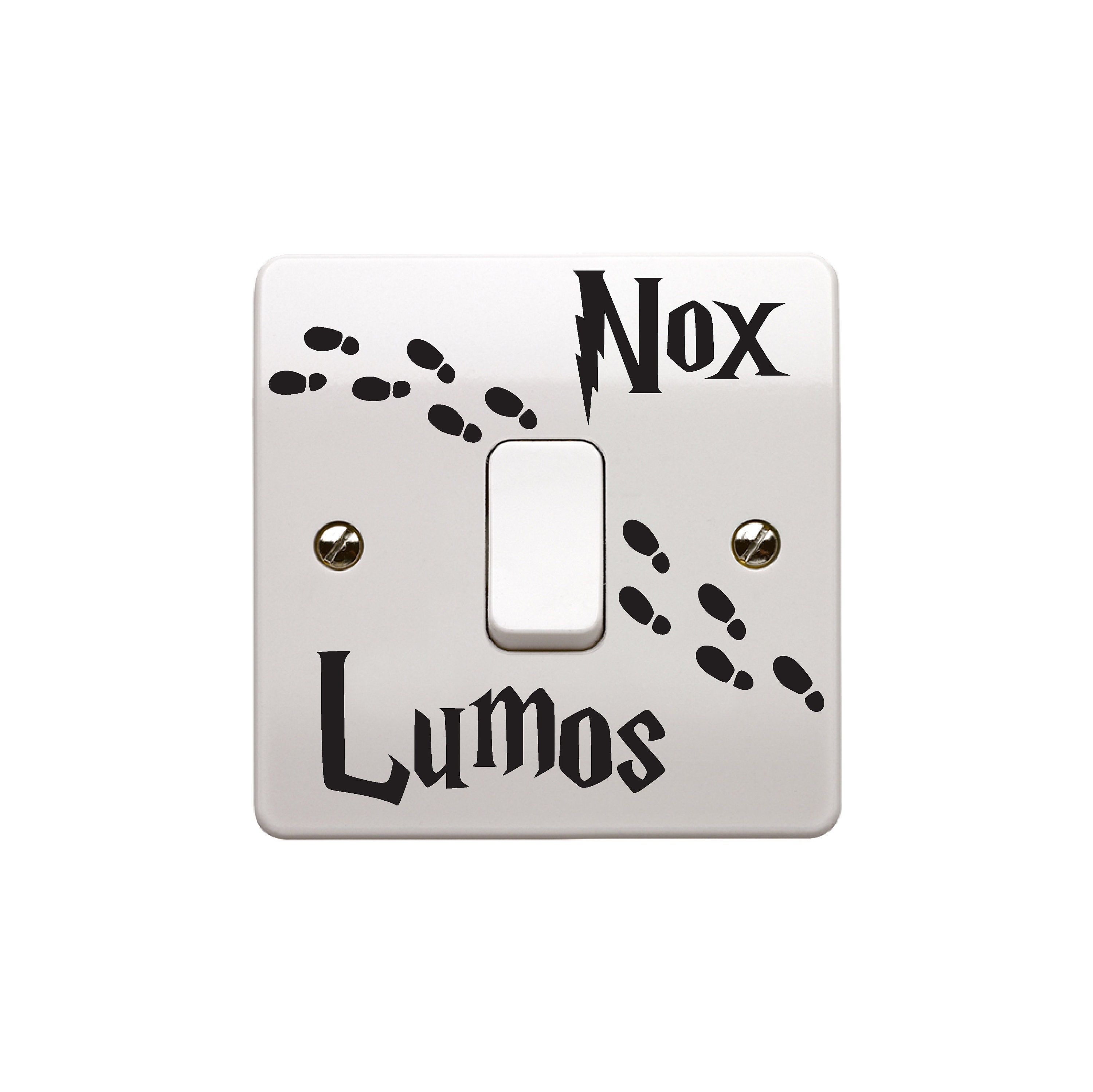 Harry Potter Lumos Nox Light Switch Decal Childs Room Wall Art Sticker VINYL