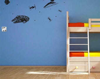 Star Wars Battle Vinyl Wall Decals – Kids Room Decor