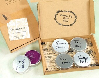 Water-Based Block Printing Ink Set, 4x30ml Tins, UK Made, Mixable Colours, brand Essdee