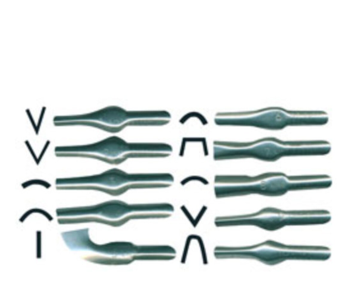 ESSDEE linocut tool UK made with 10 blades & mark make Etsy