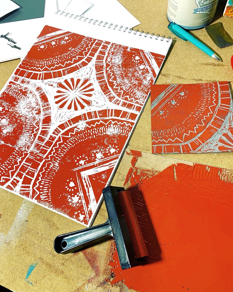 PRO Lino cutting tool with 5 blades professional quality Etsy