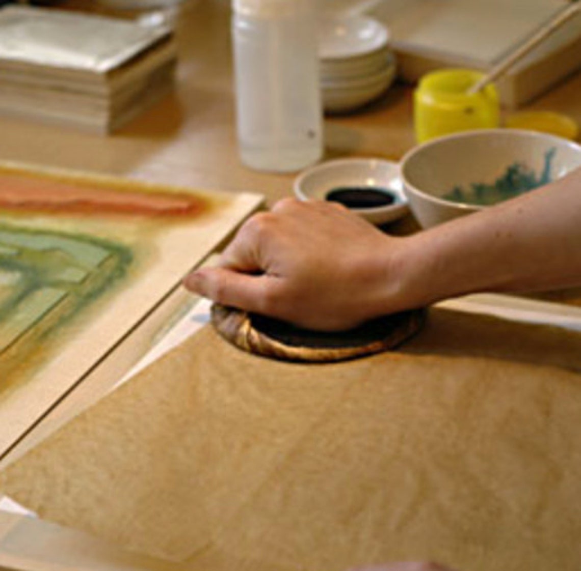 Bamboo baren printers baren for hand burnishing prints Etsy