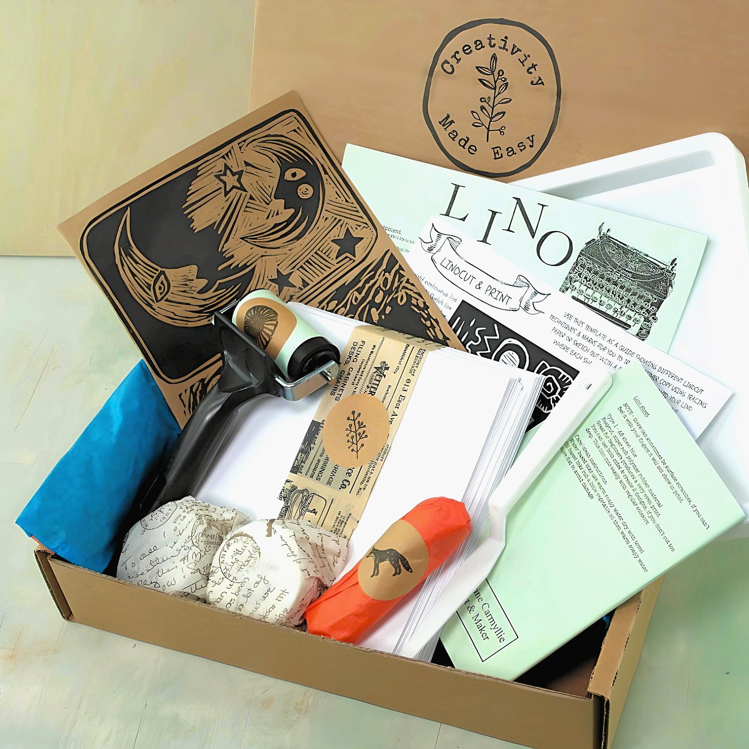 Premium Linocut And Print Making Kit With Cards By The Danes