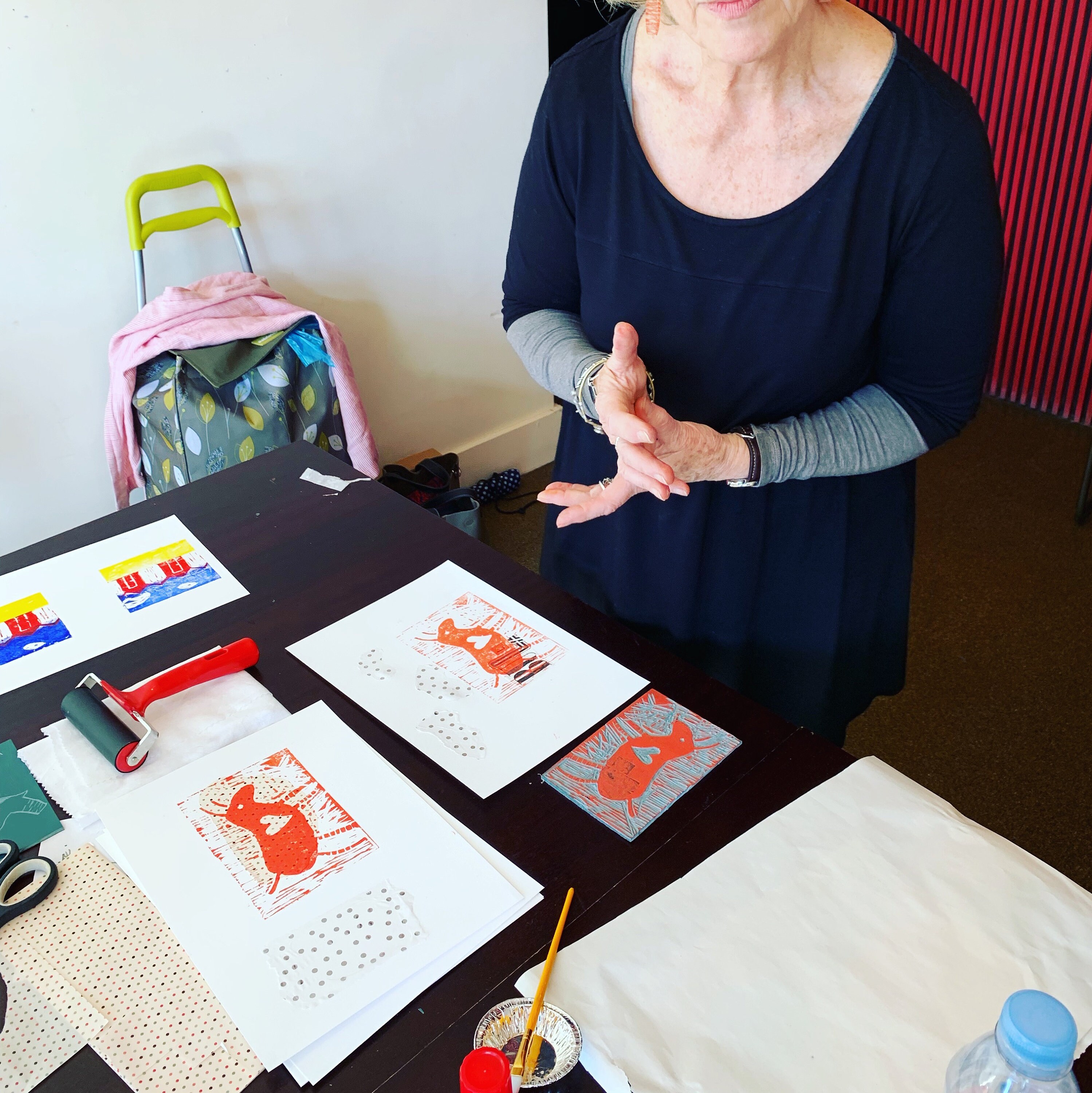 Classic Linocut Kit Lino Print Kit with Artist Cath Etsy