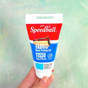 Block printing ink for fabric, Speedball 75ml tube